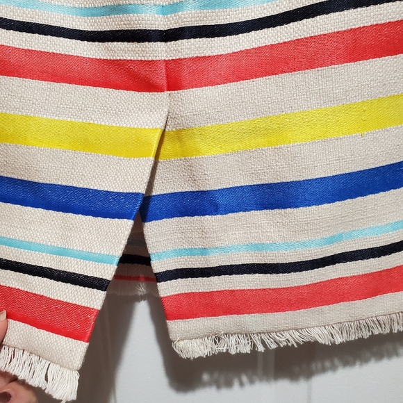 J.Crew Colorful Jacquard Midi Frayed Hem Skirt - Picture 8 of 12